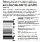 Nitric Oxide (N-O) vitamin, circulation, undetectable oxalates, Approved Medical Solutions, cardiovascular support