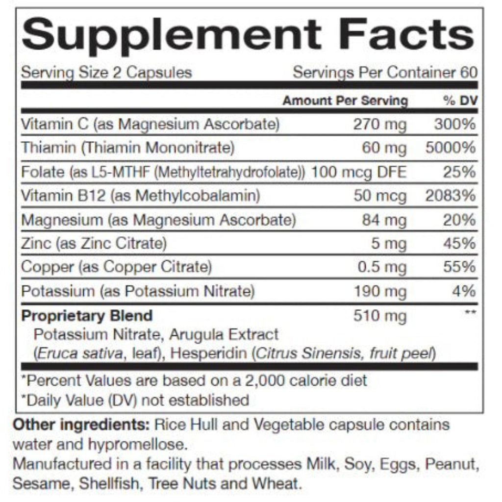 Nitric Oxide (N-O) support, cardiovascular support, Approved Medical Solutions,circulation, undetectable oxalates