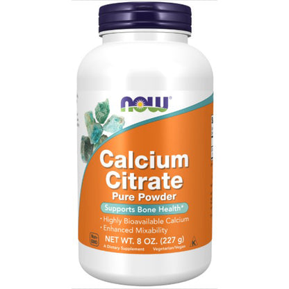 NOW Calcium Citrate Pure Powder 8 oz.