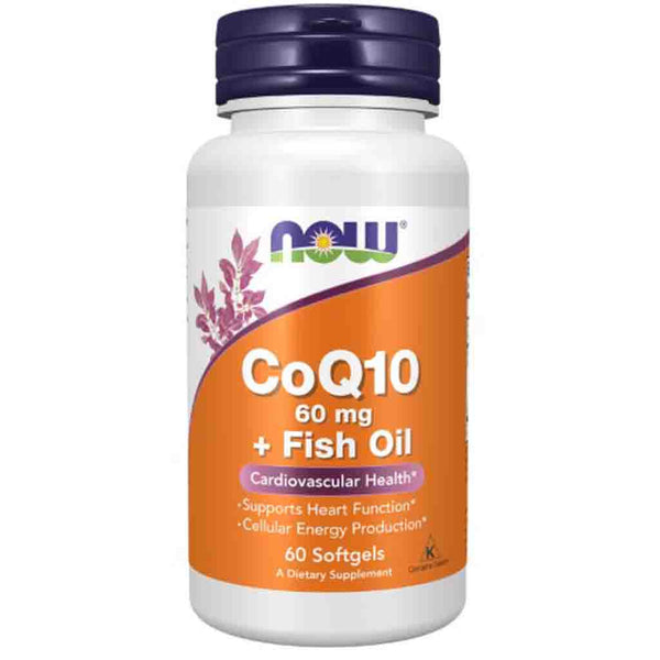 NOW CoQ10 60mg + Fish Oils 120sg