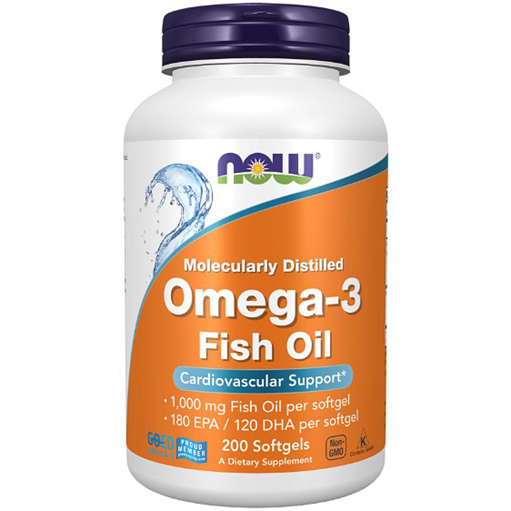 NOW Omega-3 Molecularly Distilled 200sg
