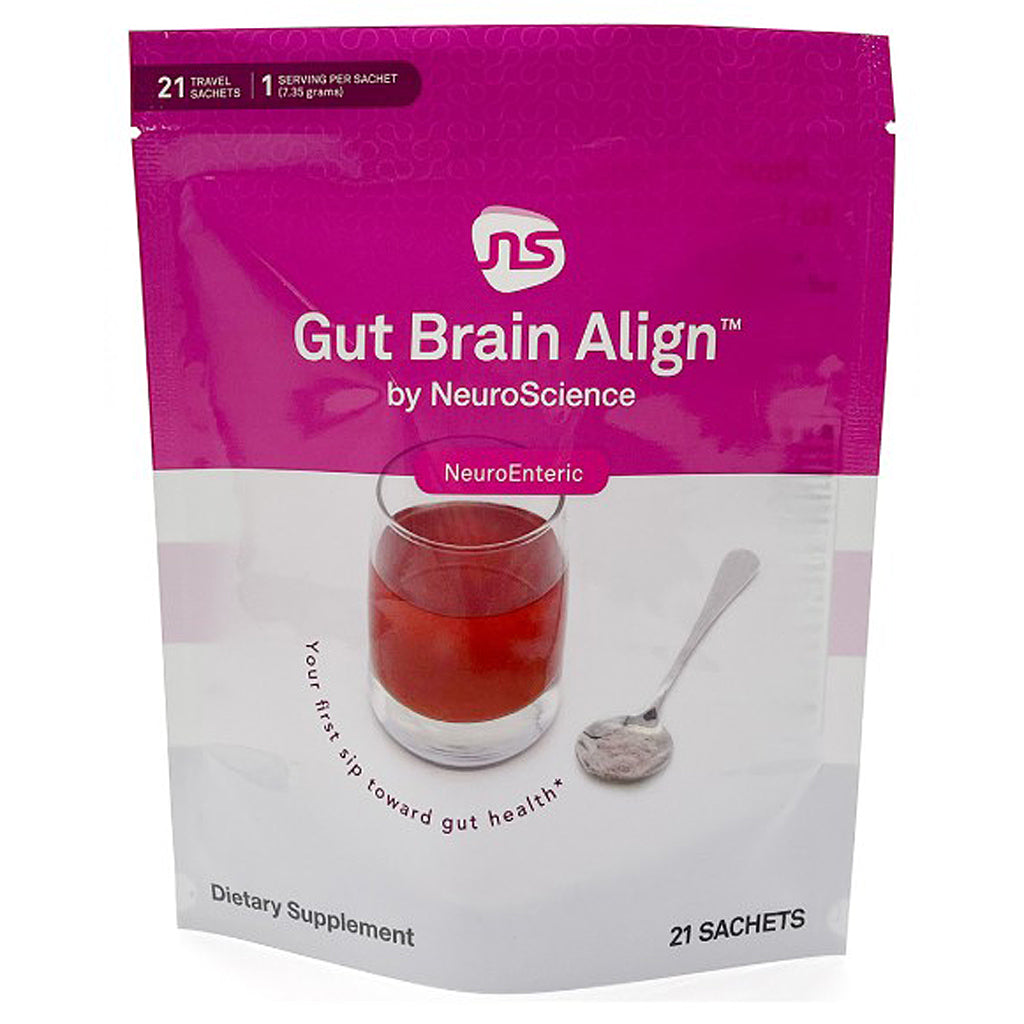 Gut Brain Align by NeuroScience dietary supplement package on a white background