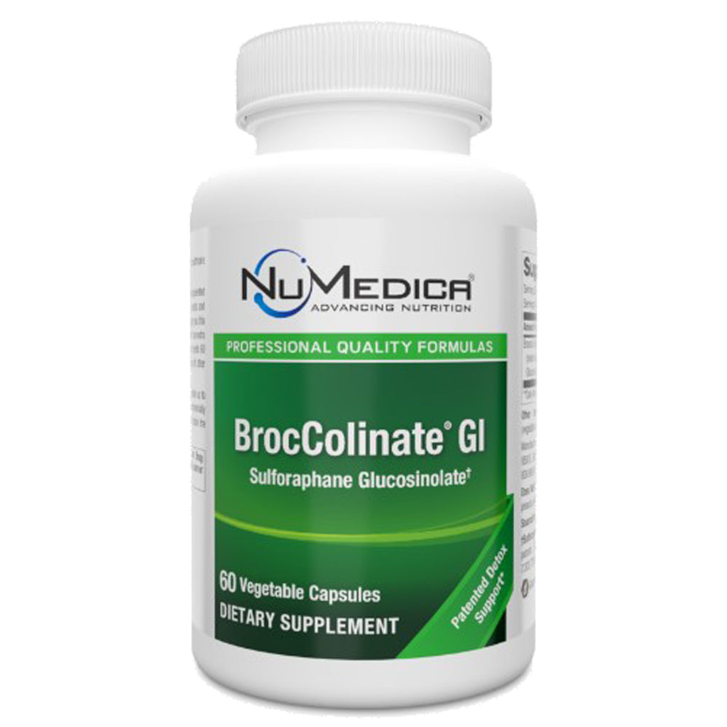 NuMedica BrocColinate GI, whole body detoxification, antioxidant, cell protection, front label