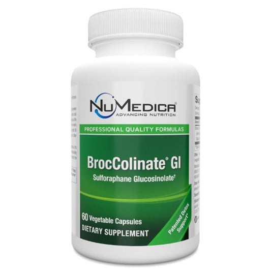 NuMedica BrocColinate GI, whole body detoxification, antioxidant, cell protection, front label