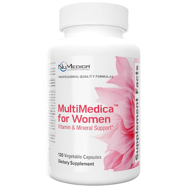 NuMedica MultiMedica for Women supplement bottle on a white background