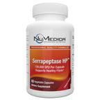 NuMedica Serrapeptase HP, front label, support healthy inflammatory response, sinus and respiratory health