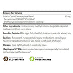 NuMedica Serrapeptase HP, ingredient label, respiratory health and sinus, support healthy inflammatory response