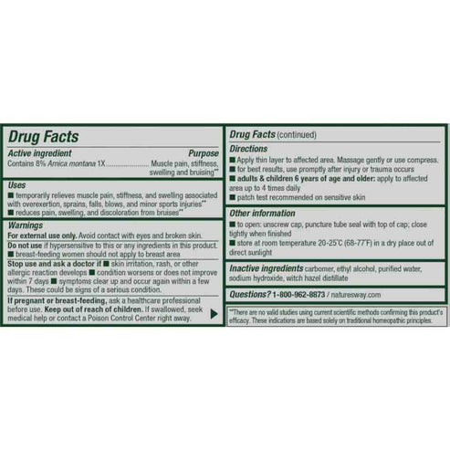 Natures Way Arniflora Gel 2.75oz (B&T)