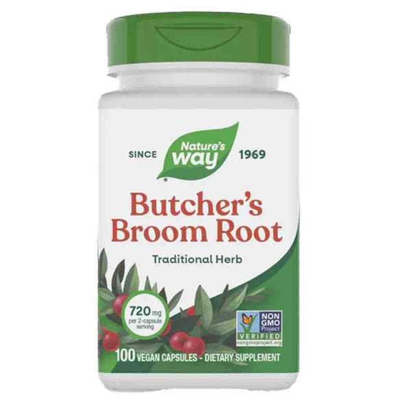 Natures Way Butcher's Broom Root 100c