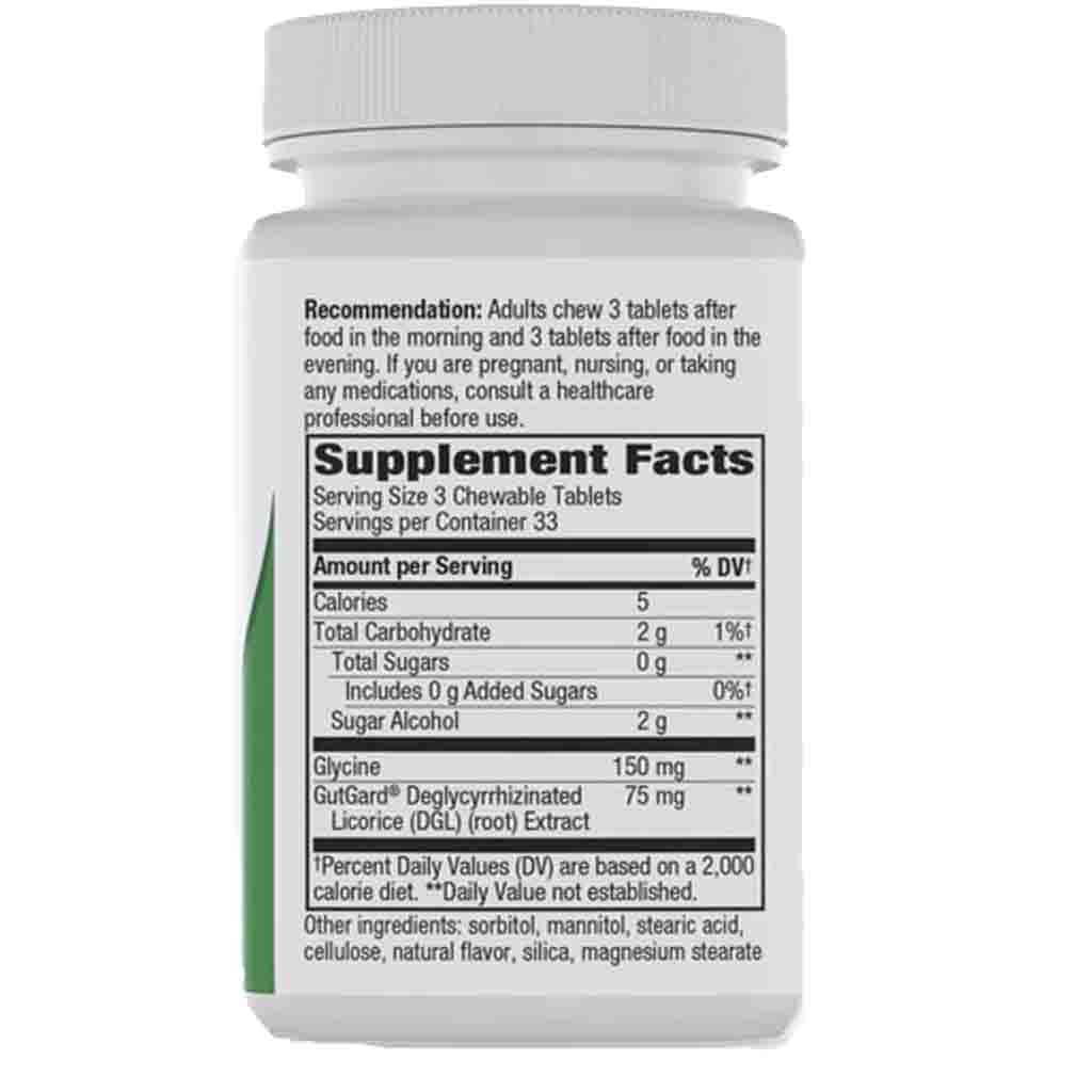 Natures Way DGL Sugar Free Chewable 100T