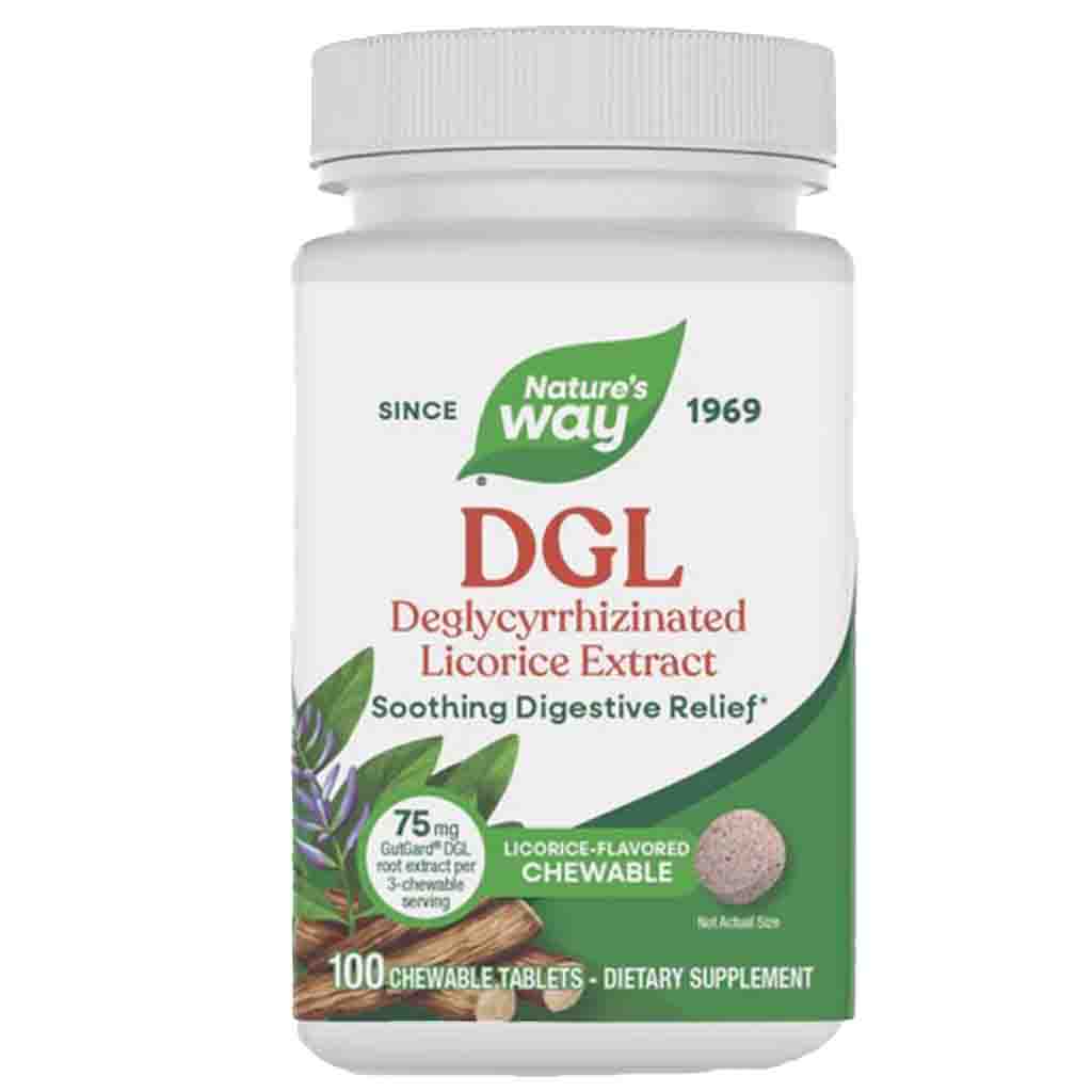 Natures Way DGL Licorice Flavored Chewable 100T