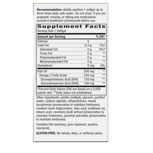 Natures Way Fisol Fish Oil 180sg