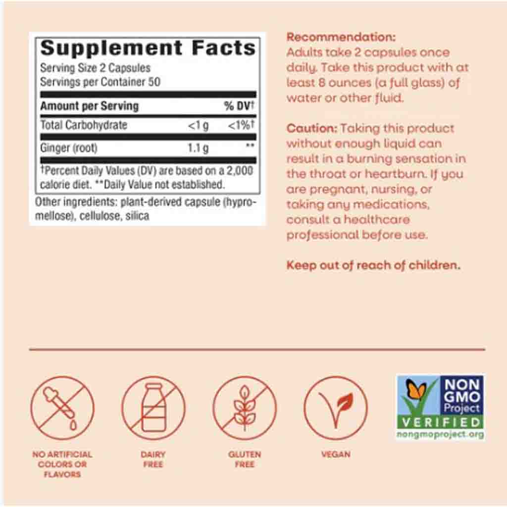 Natures Way Ginger Root 100c