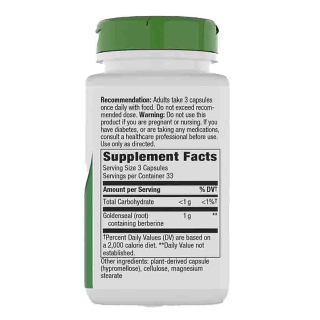 Natures Way Goldenseal Root 100 vegan caps