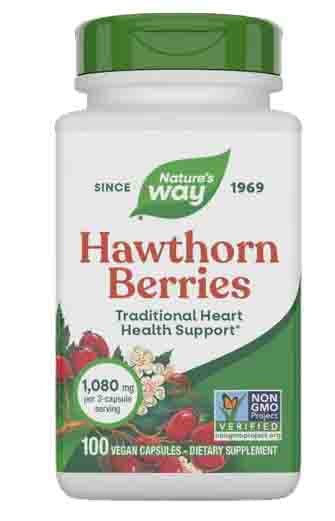 Natures Way Hawthorn Berries 100 vegan capsules