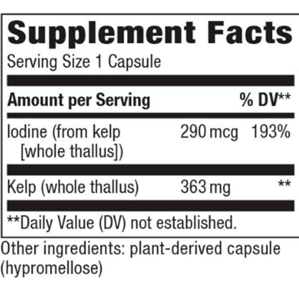 Natures Way Whole Thallus Kelp 363 mg 100c
