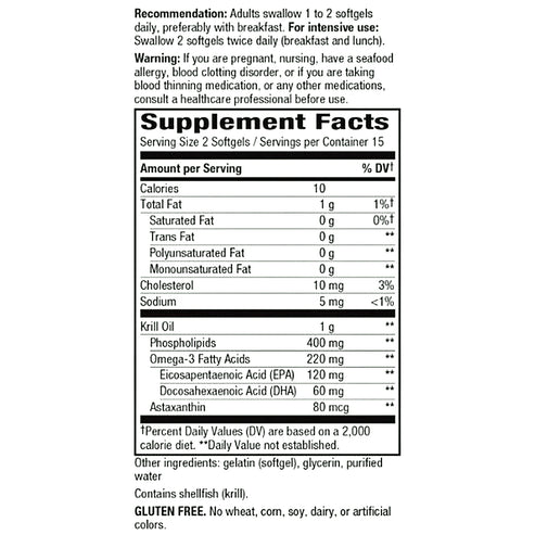 Natures Way Krill Oil 500mg 30sg