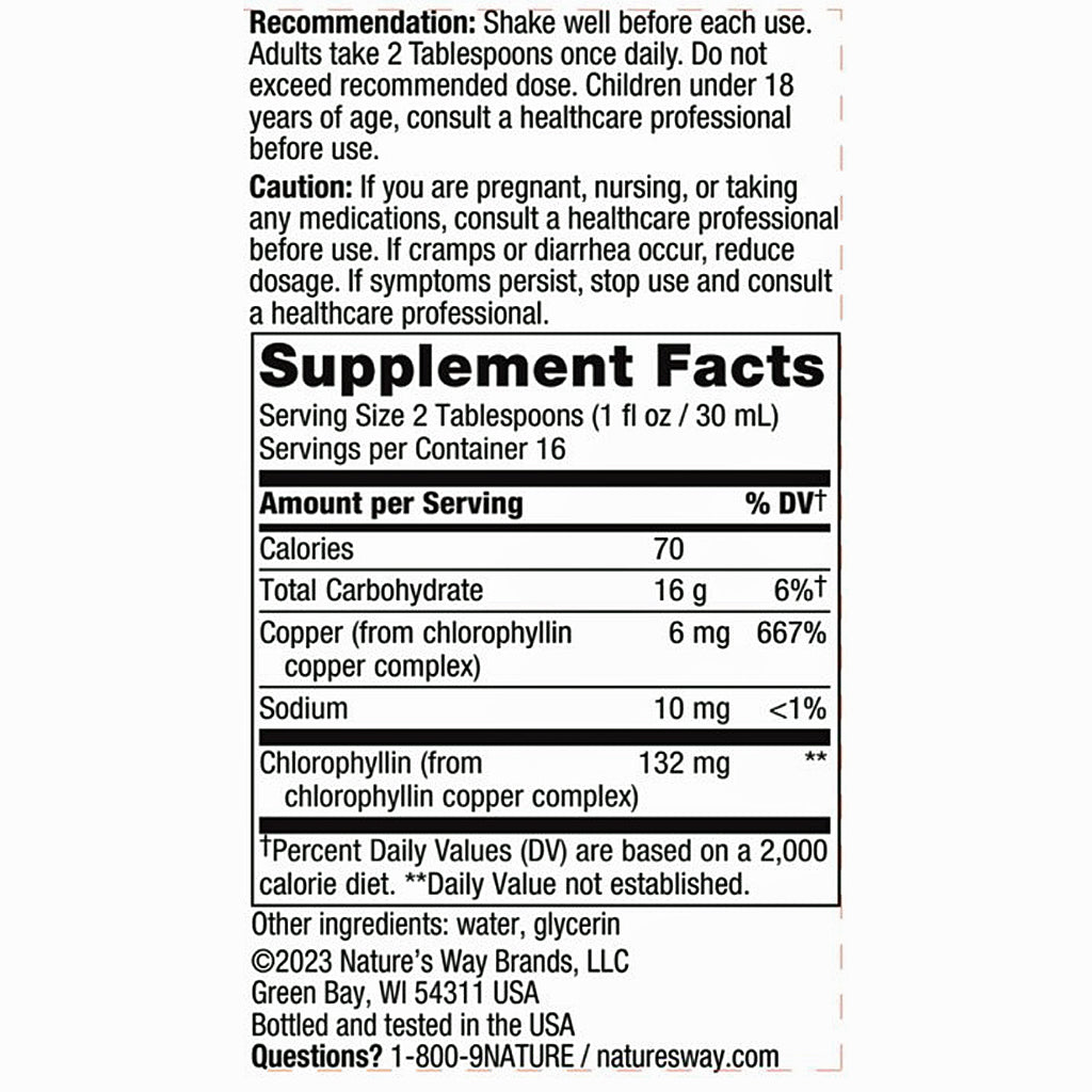 Natures Way Chlorofresh Unflavored 16oz