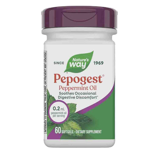 Natures Way Pepogest Peppermint Oil 60sg