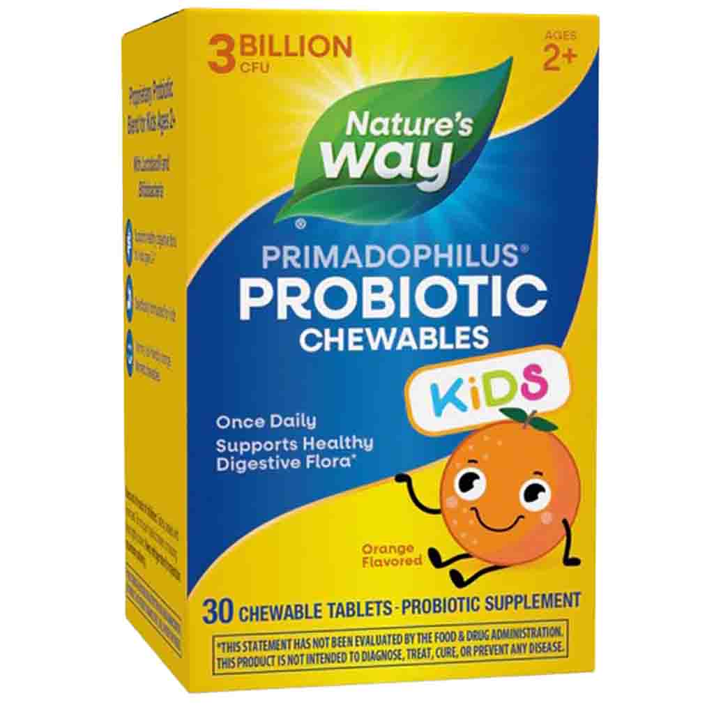 Natures Way Primadophilus Kids orange flavor 30 chews