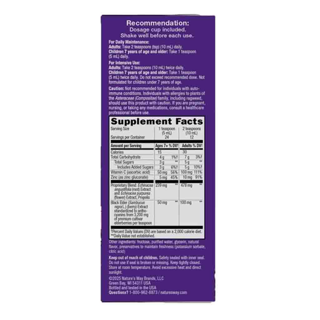 Natures Way Sambucus Immune Elderberry Syrup 4oz