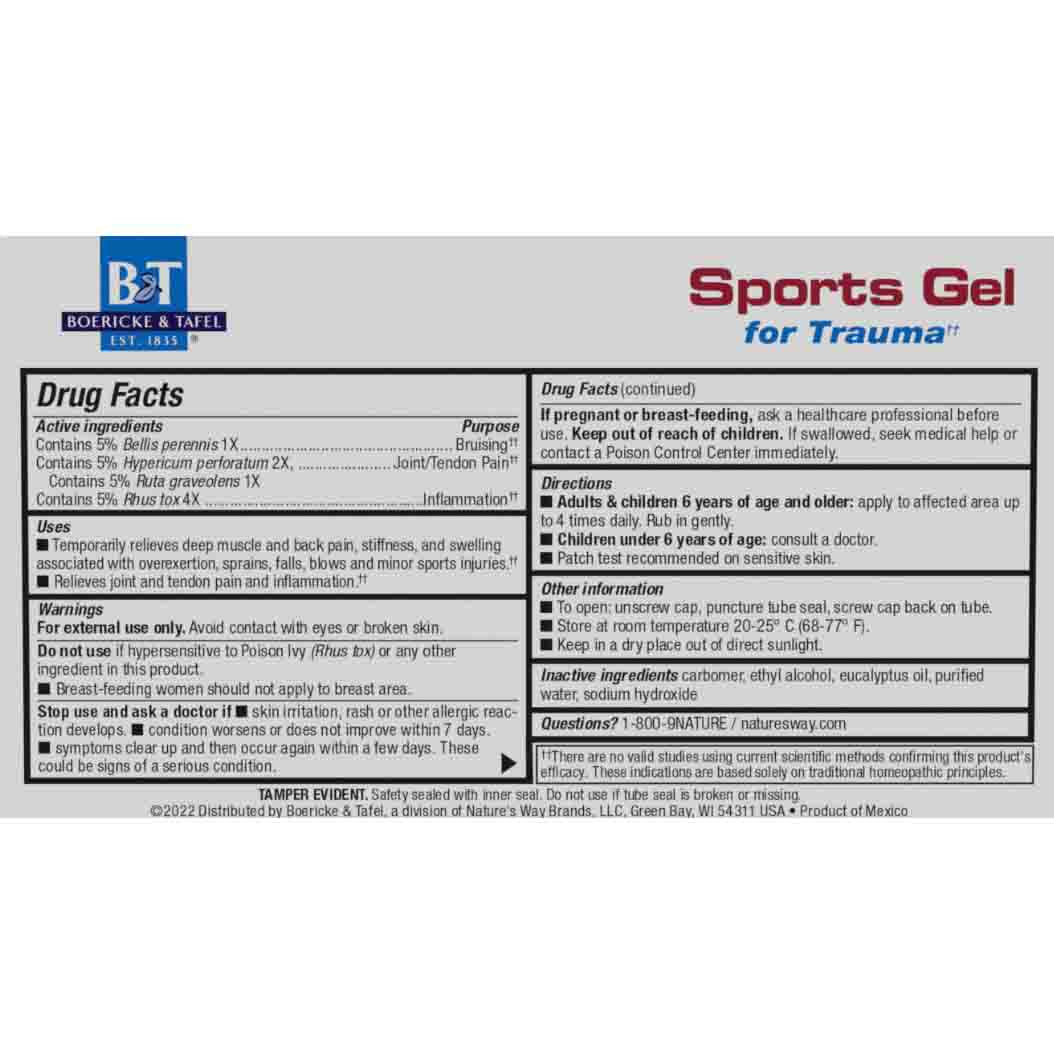 Natures Way Sports Gel 2.5oz (B&T)
