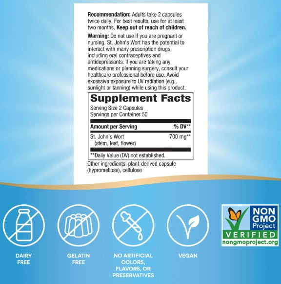 Natures Way St. John's Wort 100vc