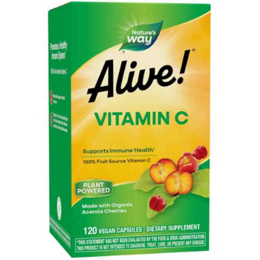 Natures Way Alive! Organic Vitamin C 120c