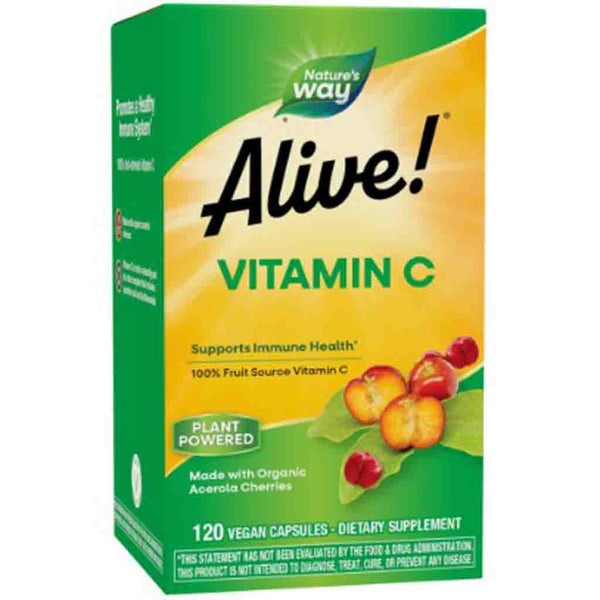 Natures Way Alive! Organic Vitamin C 120c