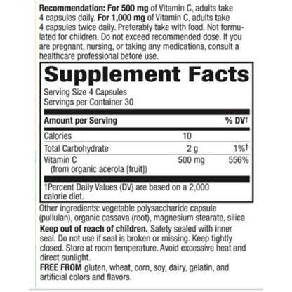 Natures Way Alive! Organic Vitamin C 120c
