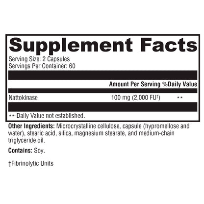 Xymogen Nattokinase 120c