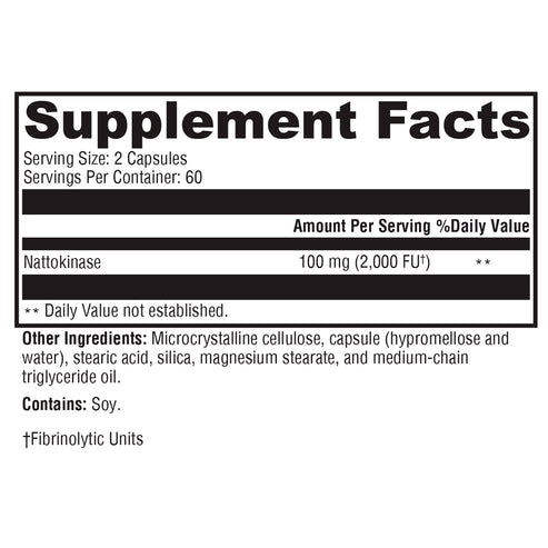 Xymogen Nattokinase 120c