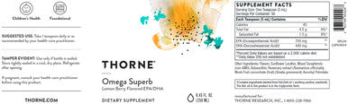 Thorne Omega SuperB Lemon Berry 8.45 fl oz (250 ml)