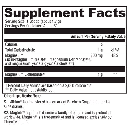 Xymogen OptiMag Neuro Unflavored 60 servings