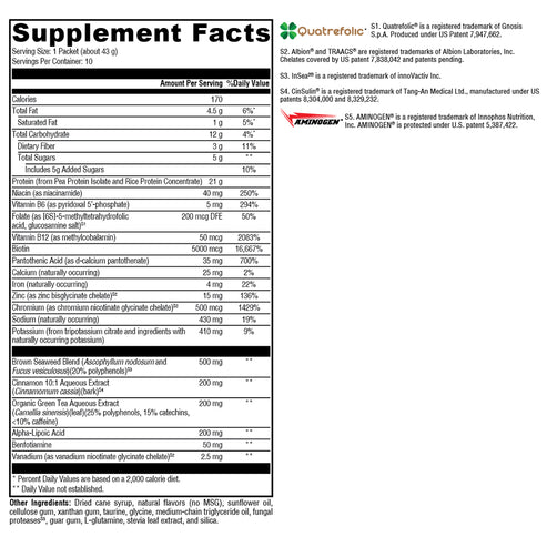 Xymogen OptiMetaboliX 2:1 Vanilla Delight 10 servings