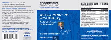 Progressive Labs Osteo-Mins PM with D K1 K2 240c
