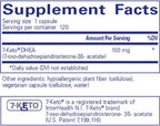 Pure Encapsulations 7-Keto DHEA 100mg 60c