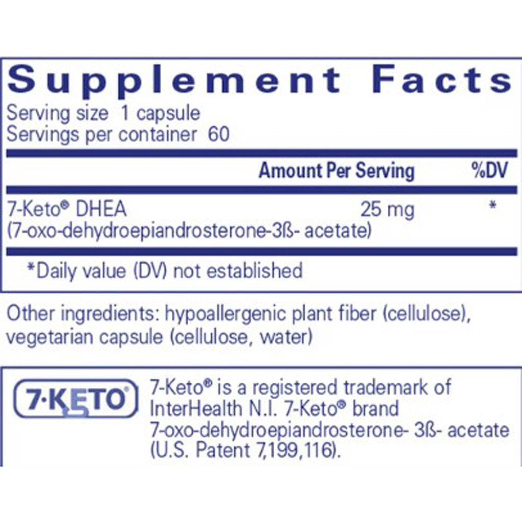Pure Encapsulations 7-Keto DHEA 25mg 60c