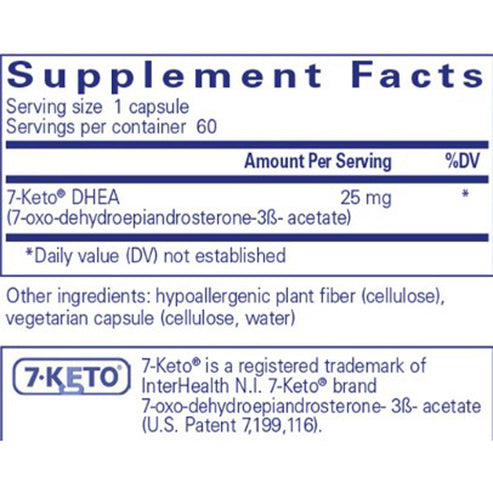 Pure Encapsulations 7-Keto DHEA 25mg 60c