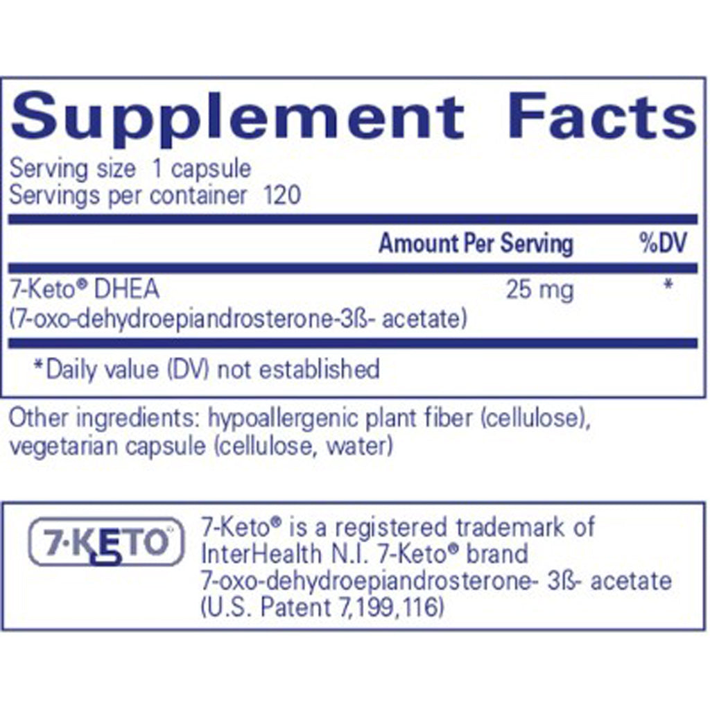 Pure Encapsulations 7-Keto DHEA 25mg 120c