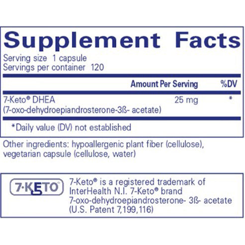 Pure Encapsulations 7-Keto DHEA 25mg 120c