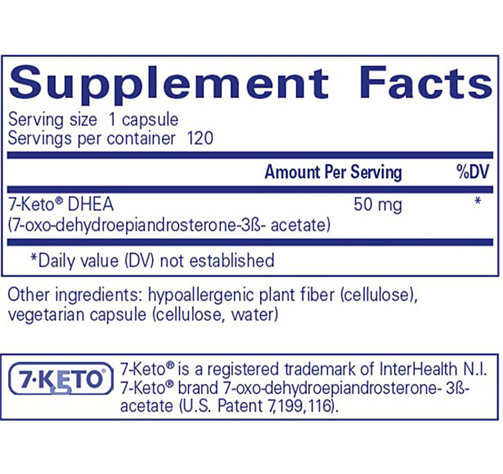 Pure Encapsulations 7-Keto DHEA 50mg 120c