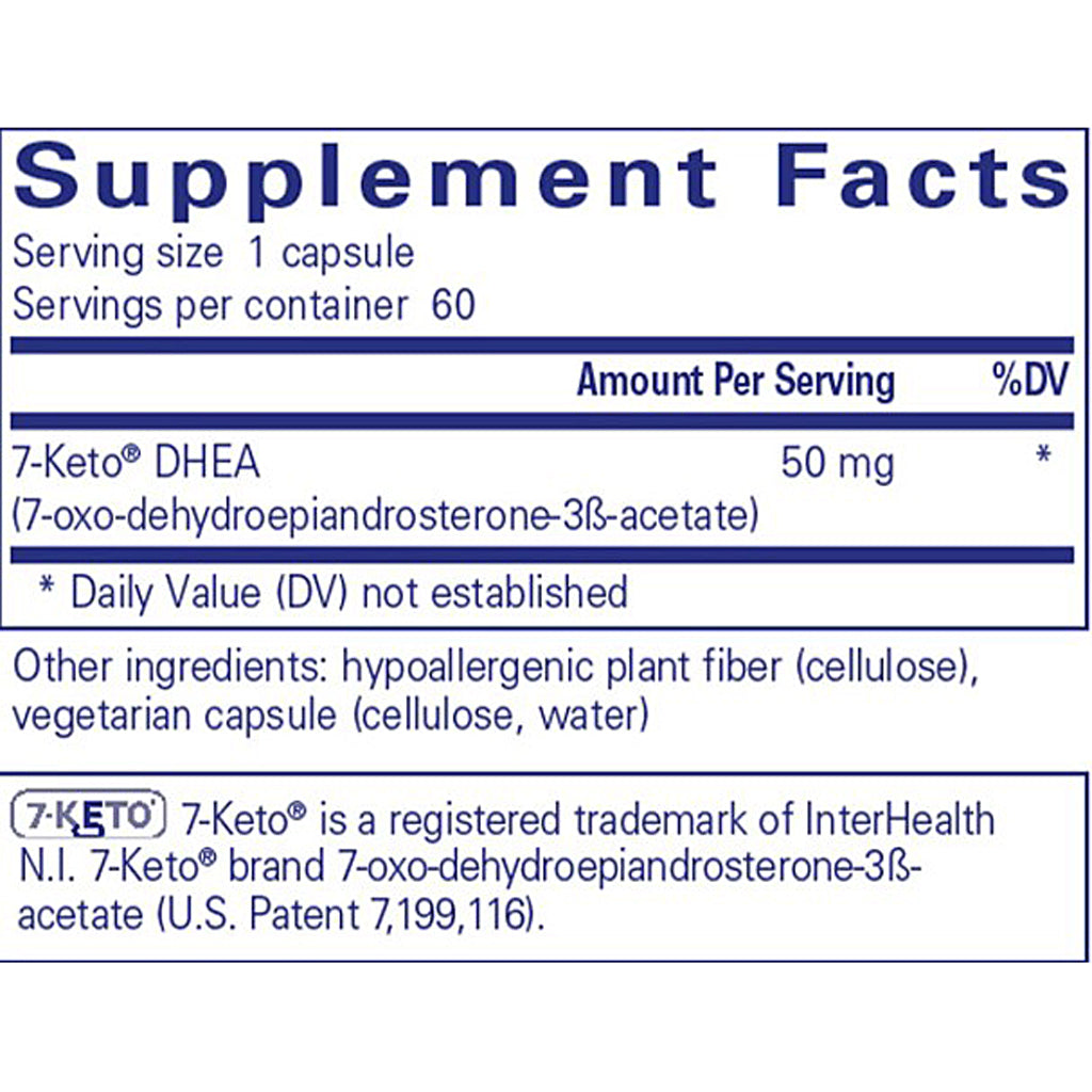Pure Encapsulations 7-Keto DHEA 50mg 60c