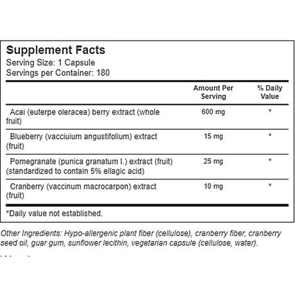 Pure Encapsulations Acai 600 180c