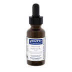 Brown glass bottle with dropper labeled 'Pure Encapsulations Adenosyl Hydroxy B5' on a white background