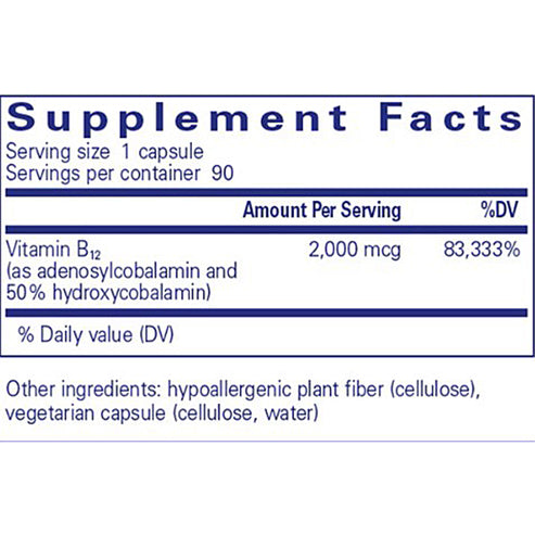 Pure Encapsulations Adenosyl/Hydroxy B12 90C