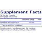 Pure Encapsulations Alpha Lipoic Acid 400mg 60c