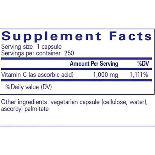 Pure Encapsulations Ascorbic Acid Capsules 250C