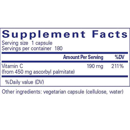 Pure Encapsulations Ascorbyl Palmitate 180c