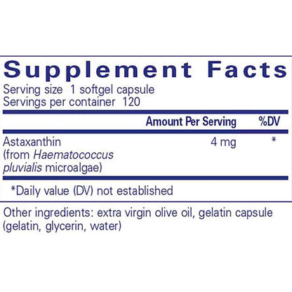 Pure Encapsulations Astaxanthin 120c